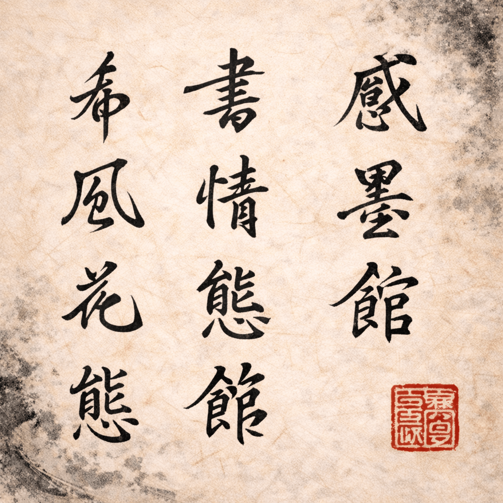 Cursive Script style sample