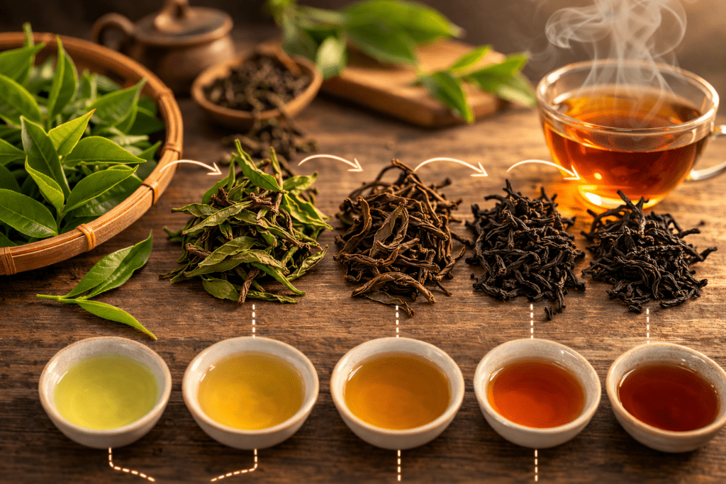 Tea Oxidation Explained: How Oxidation Shapes the Flavor of Tea