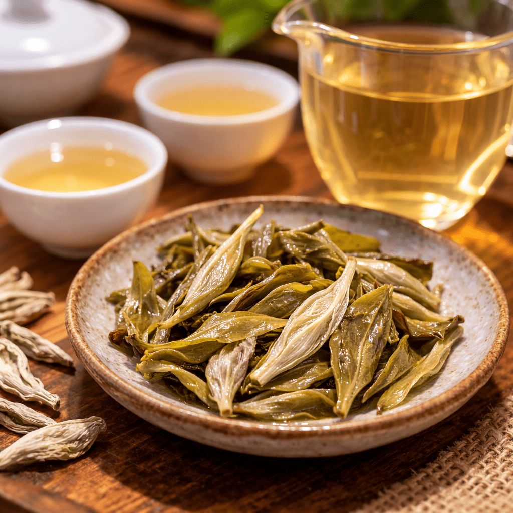 white tea multiple infusion cups
