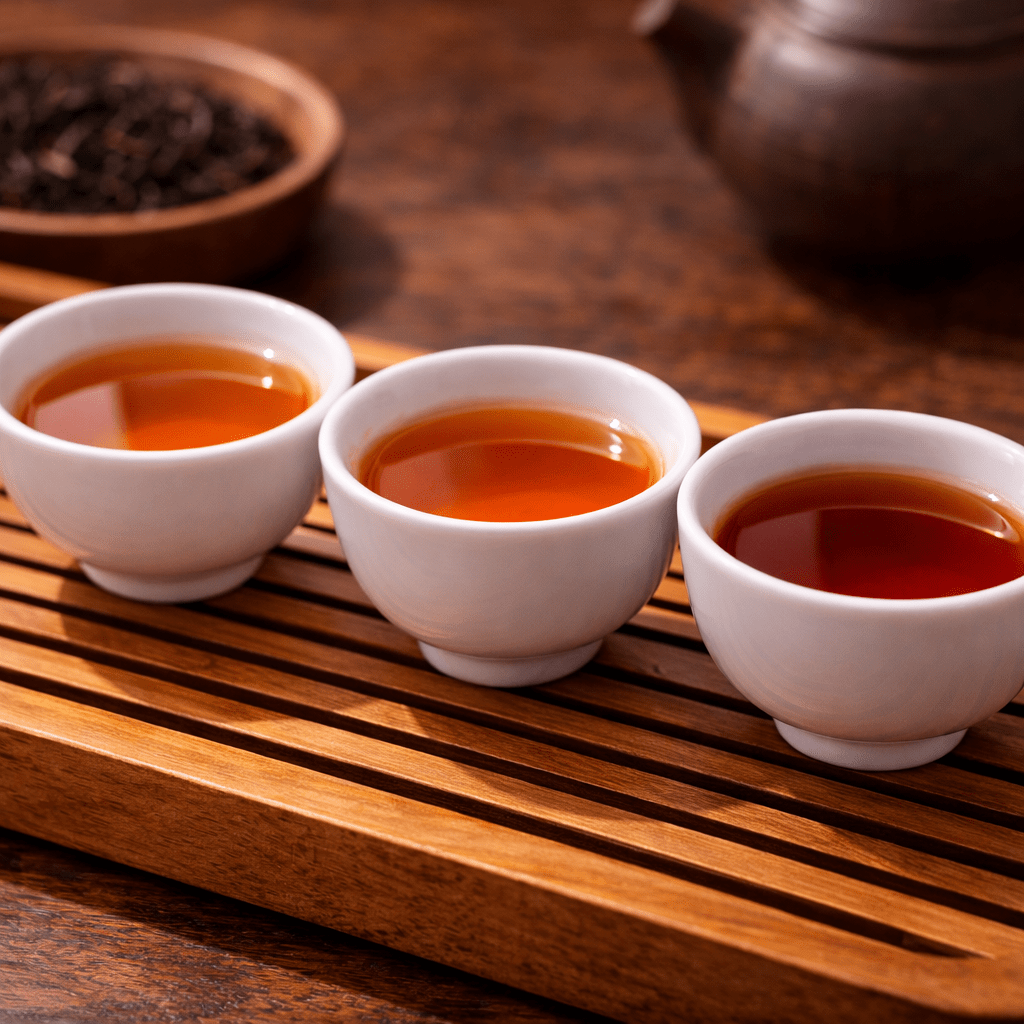 black tea infusion color comparison