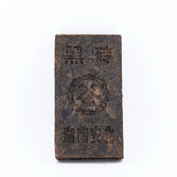 compressed chinese dark tea bricks used for traditional hei cha fermentation
