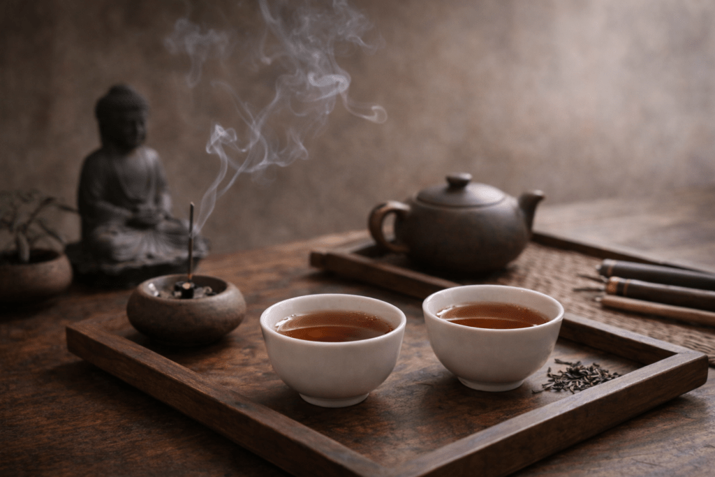 Chinese Tea Meditation Atmosphere