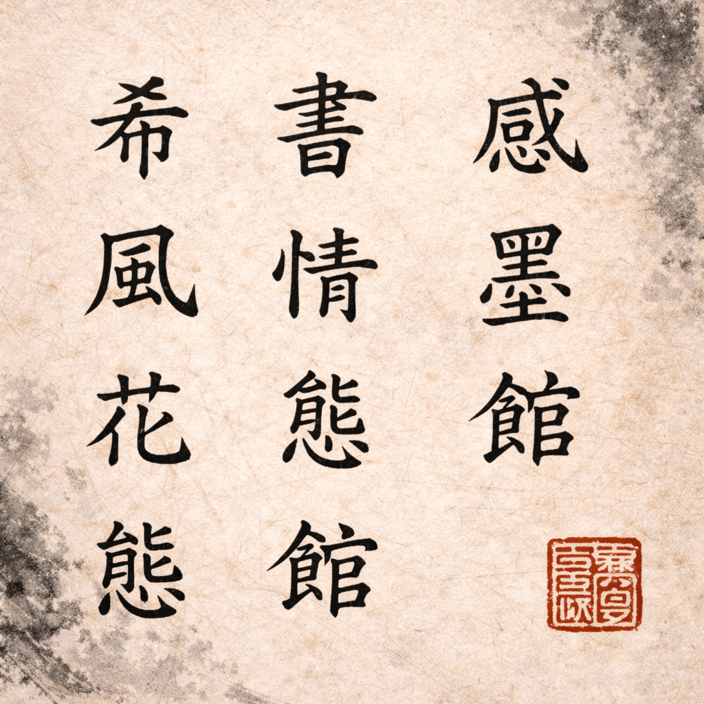 Regular Script style sample