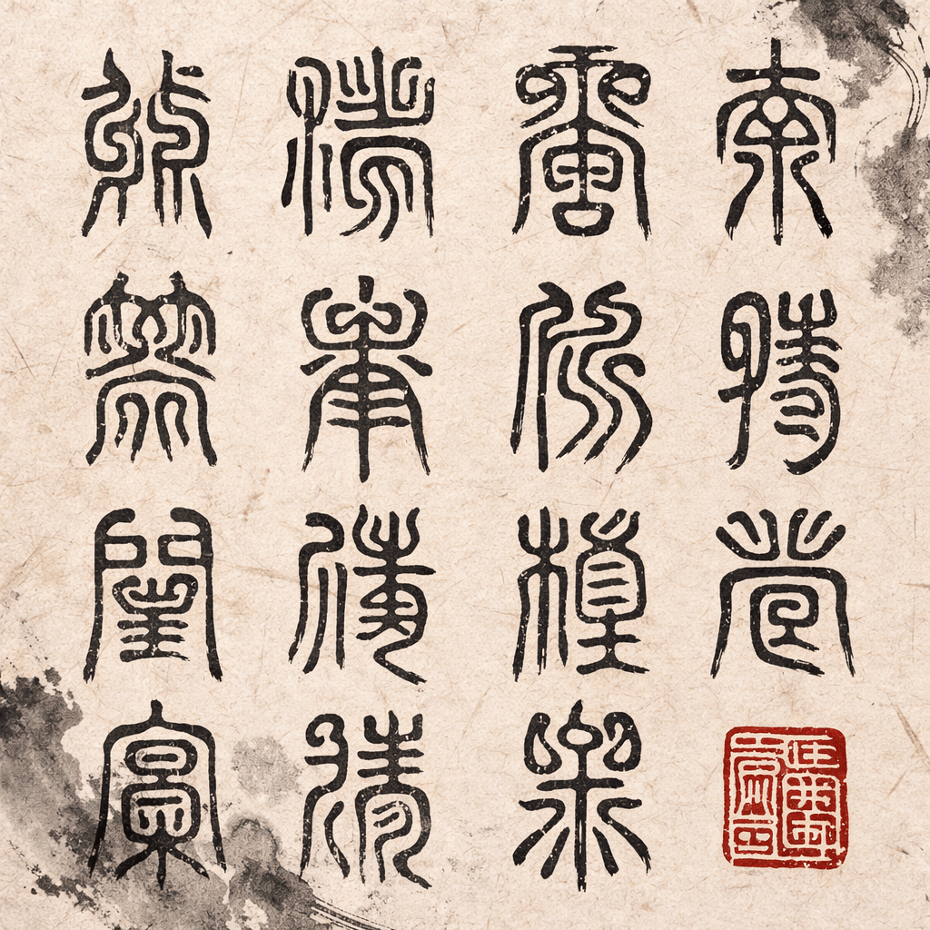 Seal Script style sample